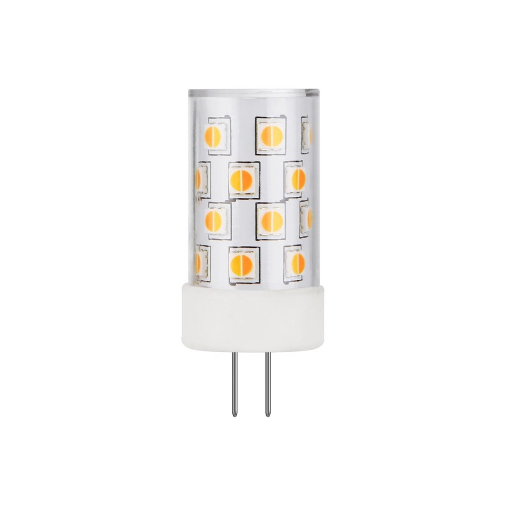 G4 3W DimToWarm LED-pære, 12V - 210lm, dimbar, 2200K-3000K, klart glass - Dimbar : Dimbar, Kulør : Dim to warm