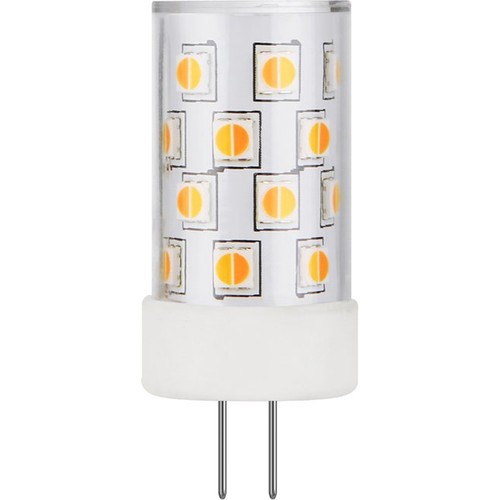 G4 3W DimToWarm LED-pære, 12V - 210lm, dimbar, 2200K-3000K, klart glass