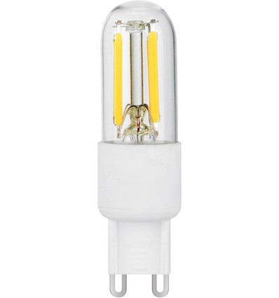 G9 3W dimbar LED-pære - 6,6cm, 270lm, filament, klart glass, 2700K