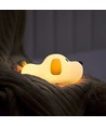 MOCHI hvalp nattlampe - Silikon, 2-i-1, varmhvit/nøytral hvit, touch dimbar