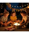 MOCHI hvalp nattlampe - Silikon, 2-i-1, varmhvit/nøytral hvit, touch dimbar