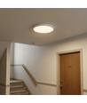 30W LED sensorlampe med nødlys – justerbar watt/CCT, IP44, innebygd batteri