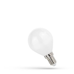 LED lyskilder 6W LED kronepære - P45, karbon filamenter, mattert glas, E14