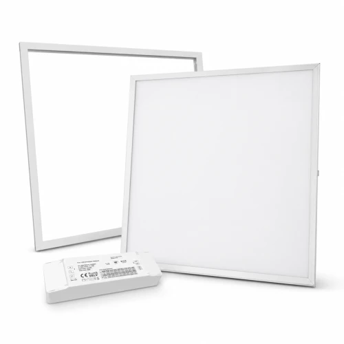60x60 Trebetongpanel + ramme - komplett sett med dimbar driver, 36W