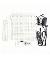 4 stk. plantelys 35W - Inkl. timer, fullspektrum, uten vifte, justerbar lysstyrke, IP20