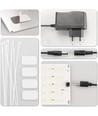 4 stk. plantelys 35W - Inkl. timer, fullspektrum, uten vifte, justerbar lysstyrke, IP20