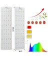 4 stk. plantelys 35W - Inkl. timer, fullspektrum, uten vifte, justerbar lysstyrke, IP20