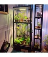 4 stk. plantelys 35W - Inkl. timer, fullspektrum, uten vifte, justerbar lysstyrke, IP20