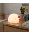MOCHI Axolotl nattlampe i myk silikon - oppladbar, fargeskift + varmhvit