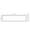 120x30 dagslysstyring panel, 36W - 125lm/W, UGR19, flicker free