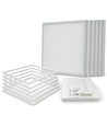 6 stk. Troldtekt panel + ramme - 60x60, dimbar driver