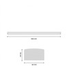 60cm LED-takarmatur, 15W - 100lm/W, CCT, hvit, IP20