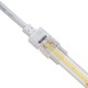 Vanntett startkontakt til LED-strip - 8mm, ensfarget, IP68, 5V-24V, til SMD og COB