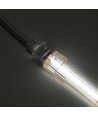 Vanntett startkontakt til LED-strip - 8mm, ensfarget, IP68, 5V-24V, til SMD og COB