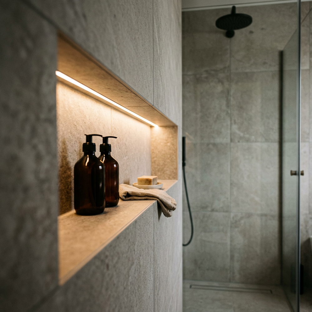 1m Baderomsstrip vanntett IP68 - 24V DC, 12W/m, COB LED - Kulør : Nøytral