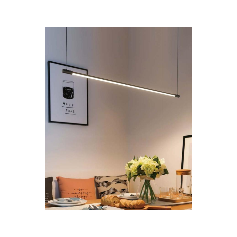 86cm dimbar spisestuelampe - Svart, 11W LED, inkl. wireoppheng - Dimbar : Dimbar, Kulør : Varm