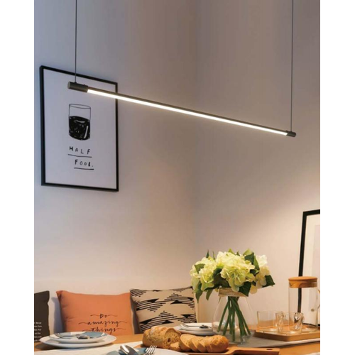Hvit spisestuelampe 86cm - 11W LED, 2800K, inkl. wireoppheng