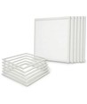 6x 60x60 Trebetongpanel + ramme - Komplett sett, 36W