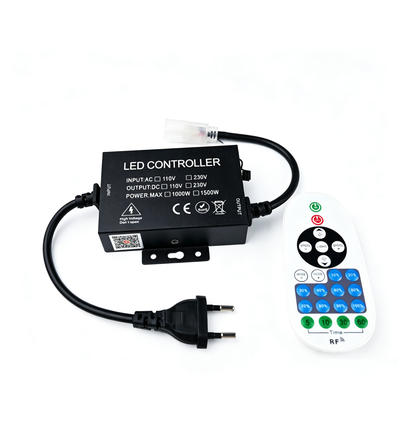230V utendørs WiFi Smart Home dimmer - Inkl. endestykke, til 230V (Slim COB), IP54, minnefunksjon, maks 50 m