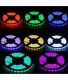 V-Tac 7W/m RGB sprutsikker LED strip - 5m, 60 LED per meter