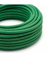 5m tekstilledning 2x0,75 mm² - 230V, mørkegrønn