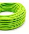 5m Stoffkabel 2x0,75 mm², tekstil - 230V, Lysegrønn