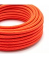 5m Stoffledning 2x0.75 mm², tekstil - 230V, Neon Oransje