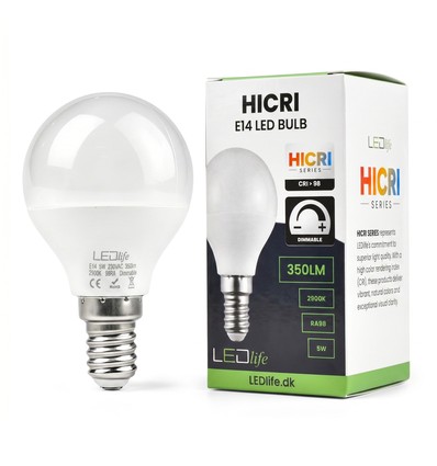 E14 5W dimbar HiCri pære - RA98