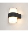 LED vegglampe med opp/ned lys - 9W, IP65, utendørs