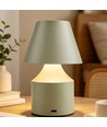 Oppladbar LED bordlampe - Grønn, touch dimbar, 3i1, IP20 innendørs