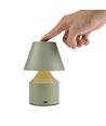 Oppladbar LED bordlampe - Grønn, touch dimbar, 3i1, IP20 innendørs