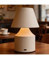 Oppladbar LED bordlampe - Krem, touch dimbar, 3-i-1, IP20 innendørs