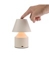 Oppladbar LED bordlampe - Krem, touch dimbar, 3-i-1, IP20 innendørs