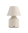 Oppladbar LED bordlampe - Krem, touch dimbar, 3-i-1, IP20 innendørs