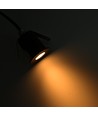 Sauna downlight sort - 24V DC, RA93, 1,1W, 3m ledning, Hull: Ø3 cm, Mål: Ø3,5 cm