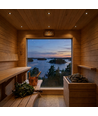 Sauna downlight sort - 24V DC, RA93, 1,1W, 3m ledning, Hull: Ø3 cm, Mål: Ø3,5 cm
