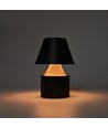 Oppladbar LED bordlampe - Sort, touch dimbar, 3-i-1, IP20 innendørs