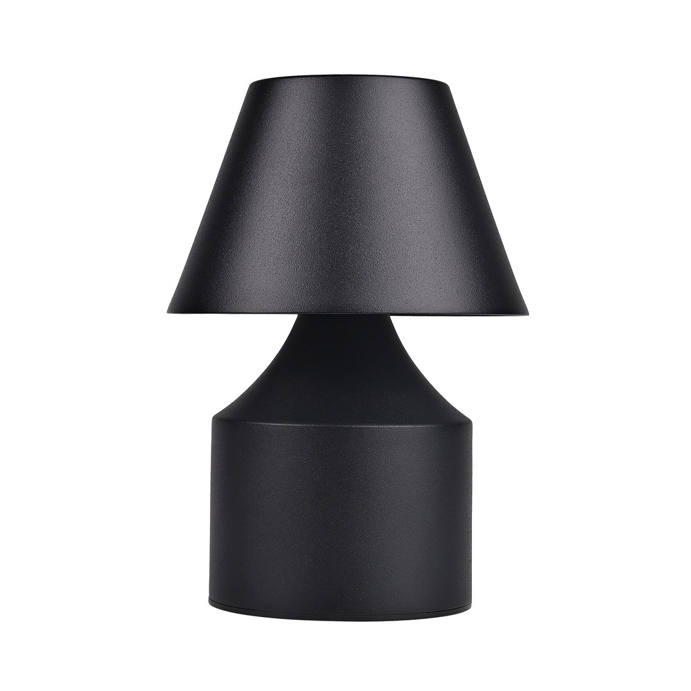 Oppladbar LED bordlampe - Sort, touch dimbar, 3-i-1, IP20 innendørs - Dimbar : Dimmer innebygd, Kulør : 3-i-1