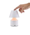 Oppladbar LED bordlampe - Hvit, touch dimbar, 3-i-1, IP20 innendørs