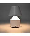 Oppladbar LED bordlampe - Hvit, touch dimbar, 3-i-1, IP20 innendørs