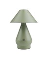 Oppladbar LED bordlampe - Grønn, Ø16cm, 21,5cm høy, touch dimbar, 3i1, IP20 innendørs