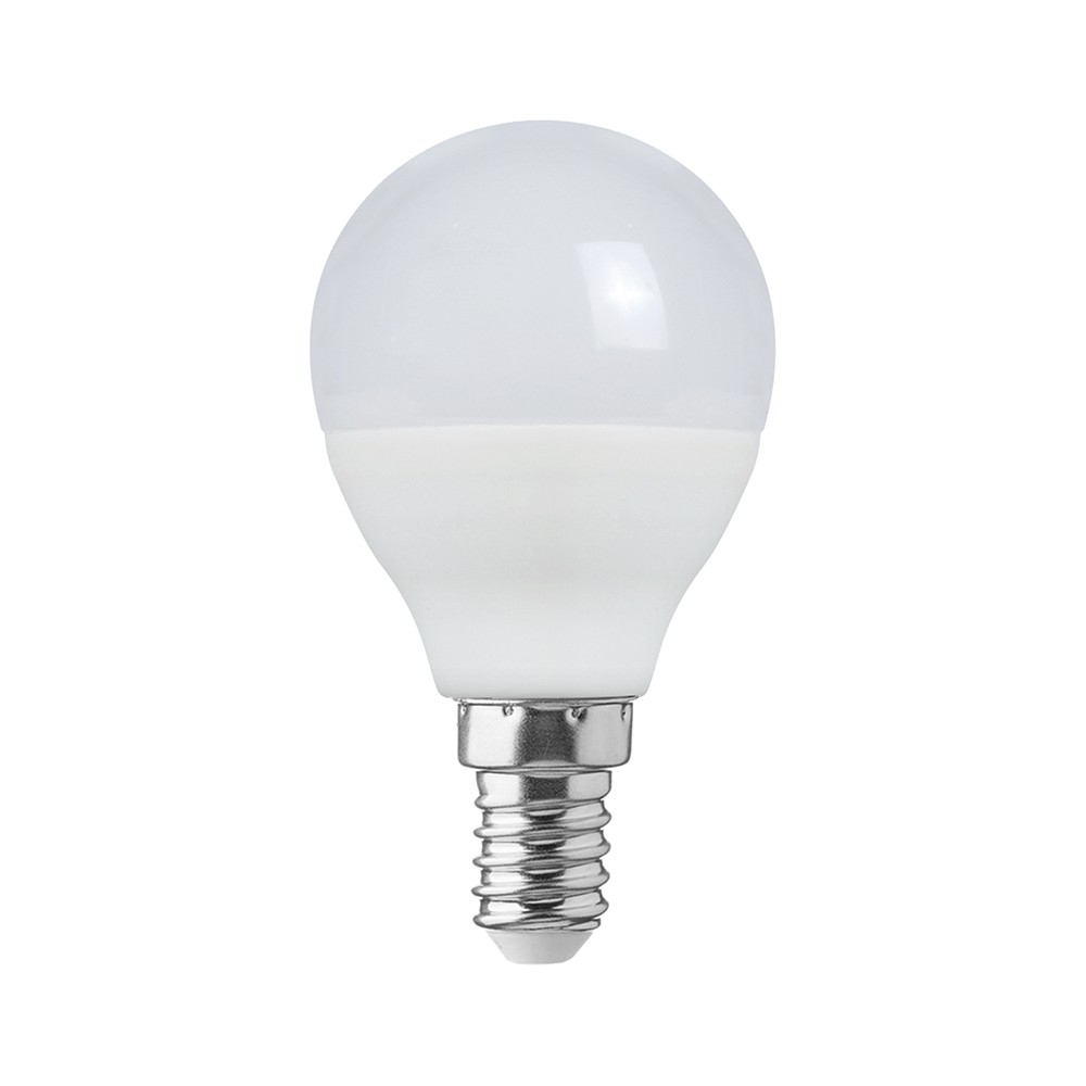 E14 6,5W LED kronepære - P45, 6500K, kaldhvit, plast - Kulør : Kald