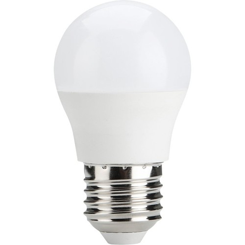 E27 5W dimbar LED kronepære - G45, 470lm, opalt glass, 2700K
