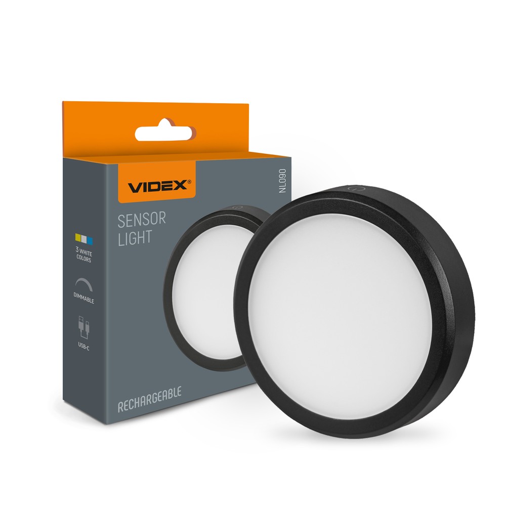 Oppladbar LED-lampe med bevegelsessensor - bærbar, innebygd sensor - Dimbar : Dimbar, Kulør : Nøytral