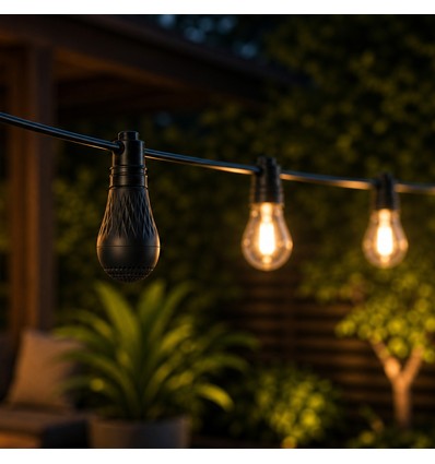 Garland Bluetooth-høyttaler - Sort, til 230V, tilbehør til lyslenker