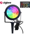 Outlet: Zigbee Pro LED Hagespot 25W RGB+CCT, 2100LM, IP65, 230V - Sort