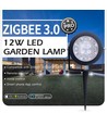 Outlet: Zigbee Pro LED Hagespot 25W RGB+CCT, 2100LM, IP65, 230V - Sort
