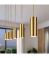 Lampeholder E14 & rosett, Designer - Gull look, 2m ledning ekskl. lyskilde
