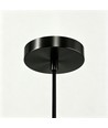 E14 Lampefatning & rosett, Designer - Sort, 2m ledning