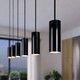 E14 Lampefatning & rosett, Designer - Sort, 2m ledning